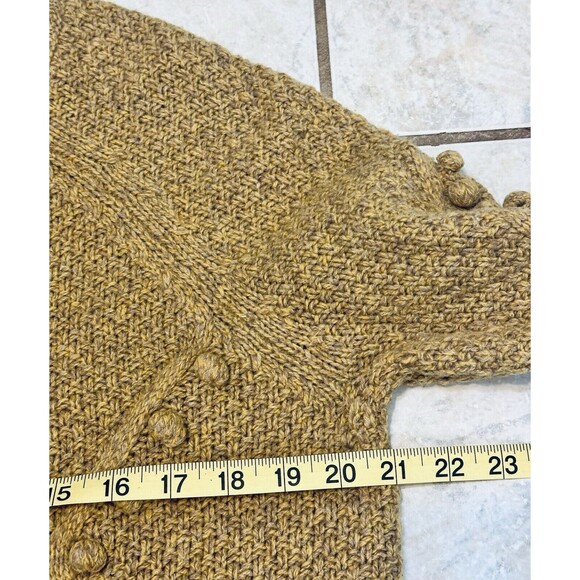 Anthropologie Moth Size S 90% Wool Pom Pom Bubble Knit Sweater Tunic Winter Cozy - Picture 5 of 10